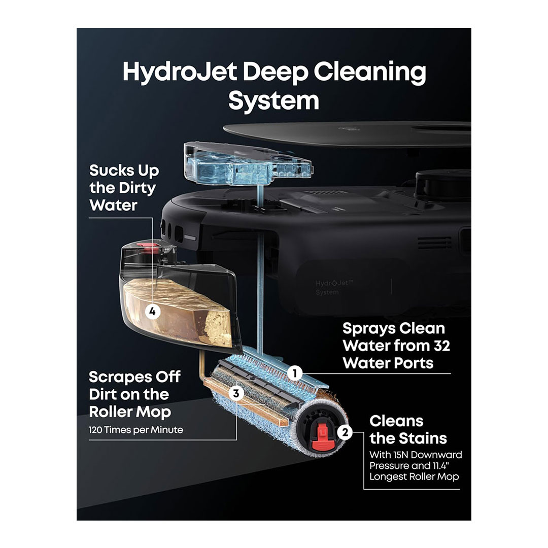 جارو هوشمند رباتیک انکر Anker eufy E25 HydroJet System Robot Vacuum Cleaner مدل T2353