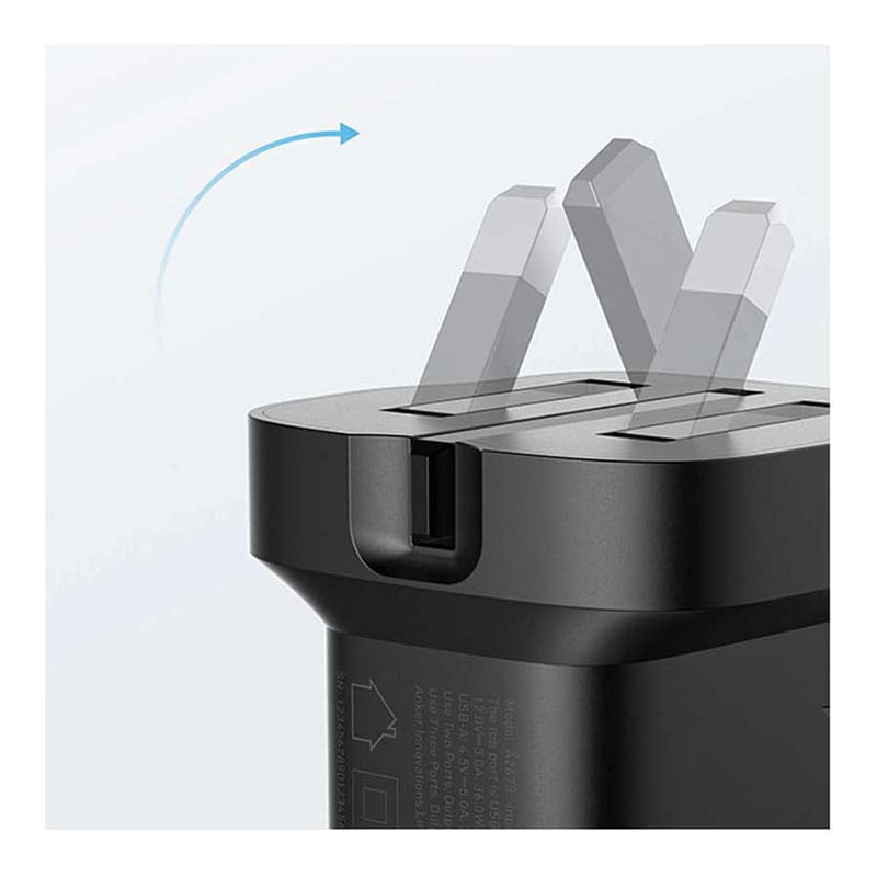 شارژر دیواری دو پورت 67 وات انکر مدل A2674 Anker 336 Charger (67W) دو پین